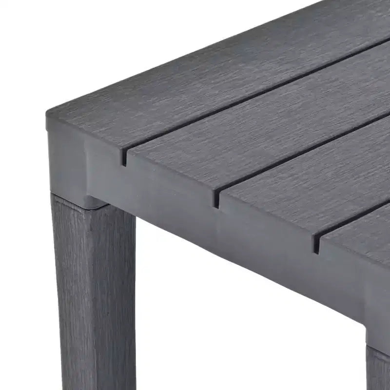 vidaXL 2x Banc de jardin en plastique Sièges de salon d'extérieur