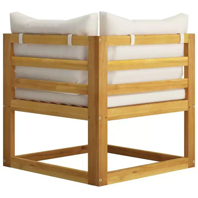 vidaXL Causeuse d'extérieur pour patio 2 places avec coussins pour balcon