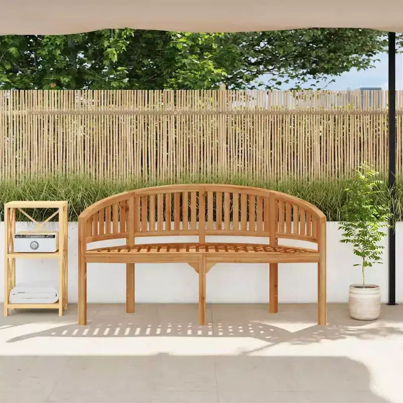 vidaXL Banc de jardin Bois de teck massif Naturel Grand Durable