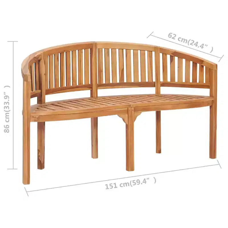 vidaXL Banc de jardin Bois de teck massif Naturel Grand Durable