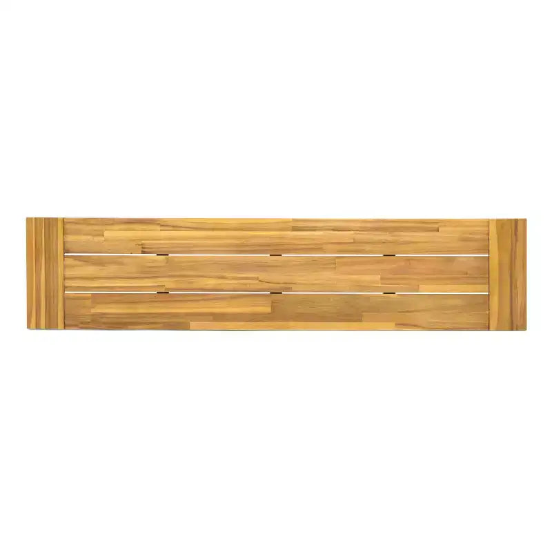 Lot de 2 bancs de salle à manger d'extérieur, bancs de patio en bois d'acacia, banc de jardin toutes saisons pour la piscine et les repas en plein air - Panipeachy