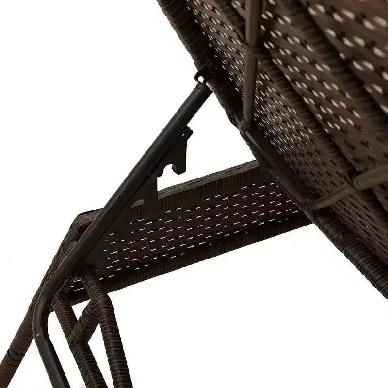 vidaXL Chaise longue de jardin en résine tressée Taille standard