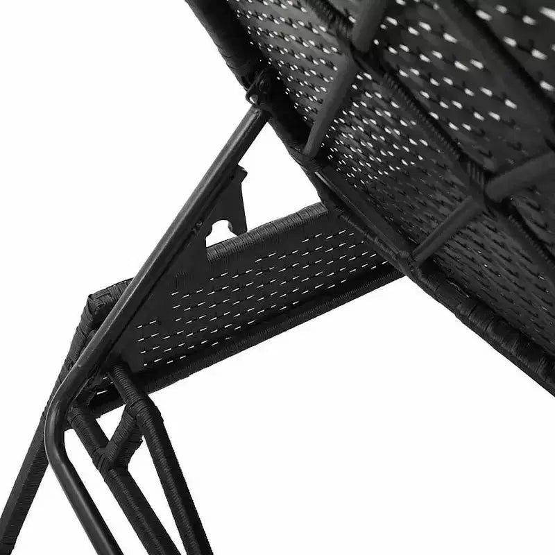 vidaXL Chaise longue de jardin en résine tressée Taille standard
