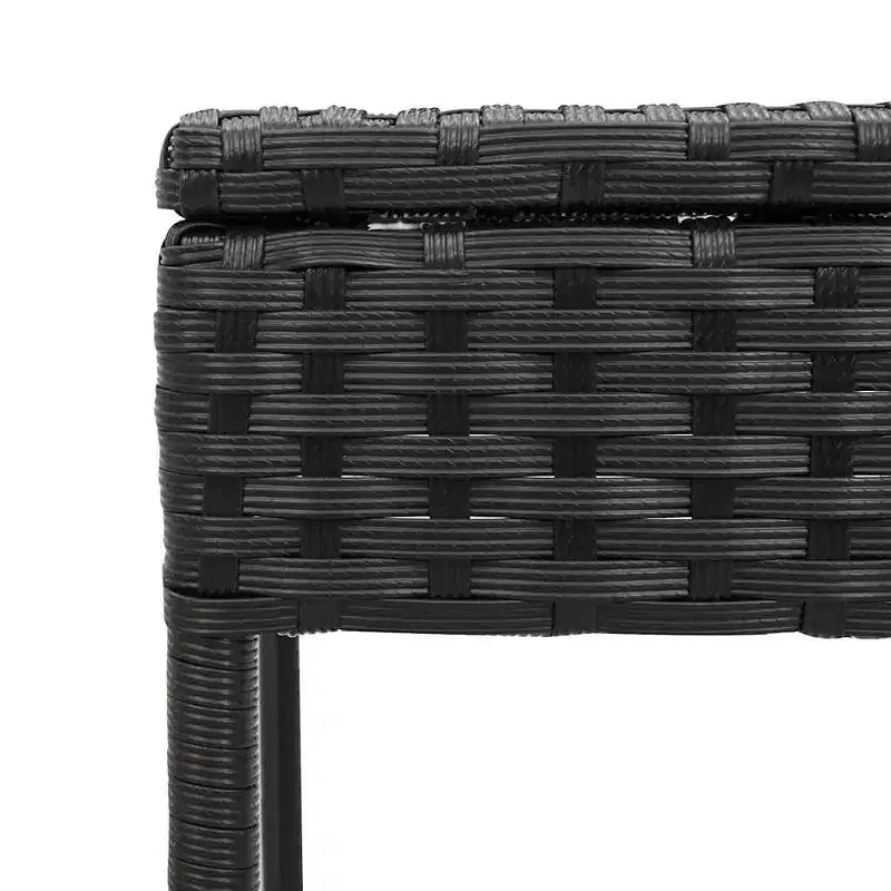 vidaXL Chaise longue de jardin en rotin PE avec housses amovibles extra longues