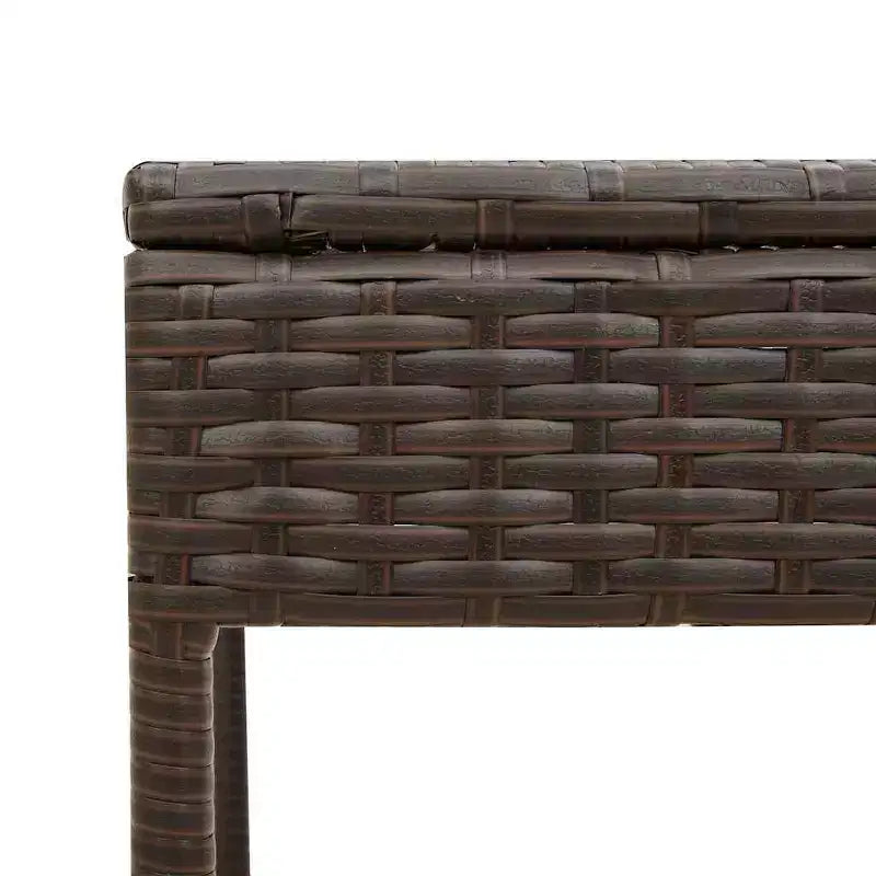vidaXL Chaise longue de jardin en rotin PE avec housses amovibles extra longues