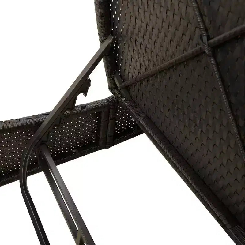 vidaXL Double Bain de Soleil avec Coussins Résine Tressée