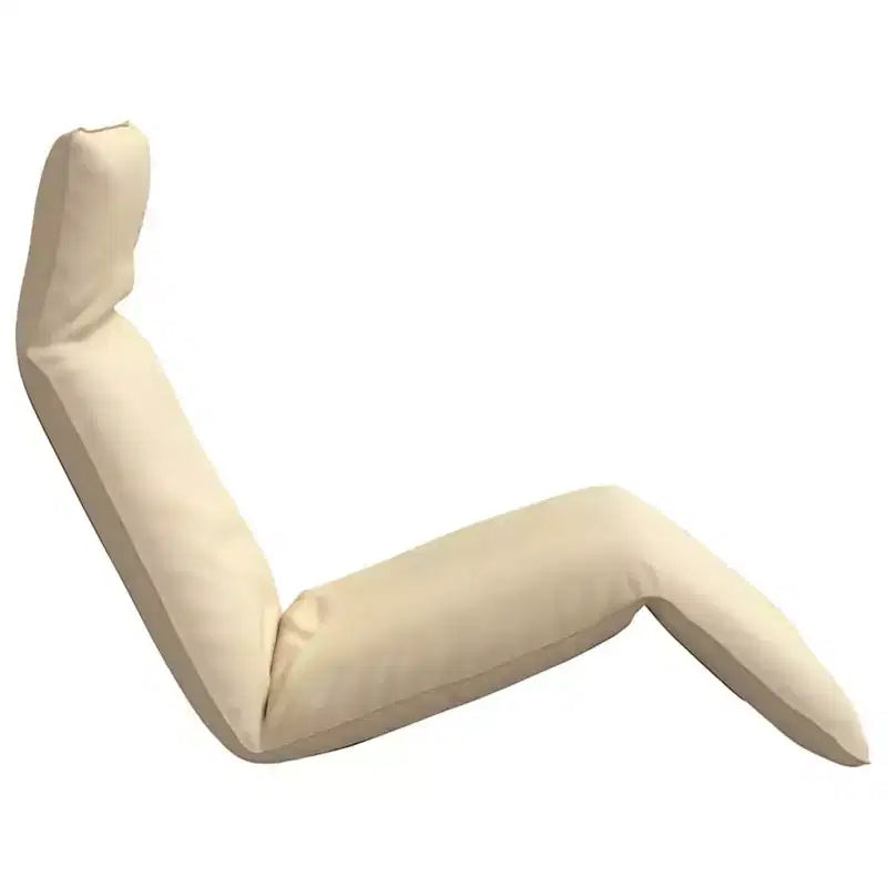 vidaXL Chaise longue de jardin Tissu Oxford beige 100 % polyester, cadre en métal