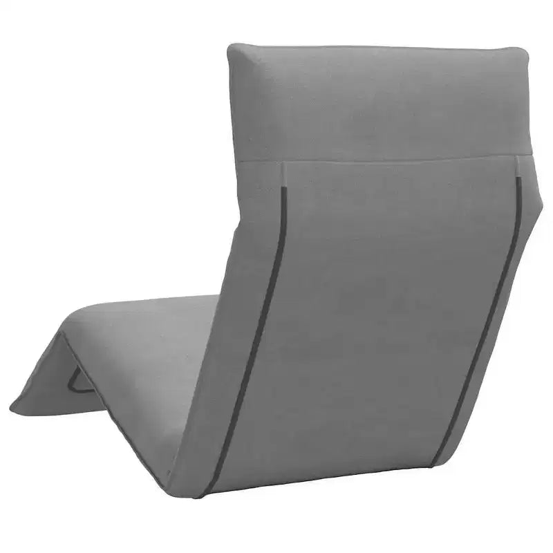 vidaXL Chaise longue gris Tissu Oxford (100 % polyester), métal, mousse