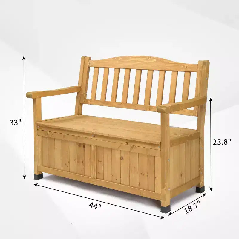 Karl Home | Banc de rangement en sapin de 44 po