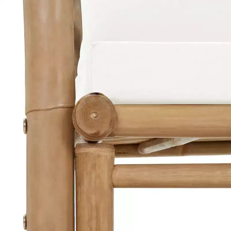 vidaXL Banc de jardin Gris foncé, Bambou naturel