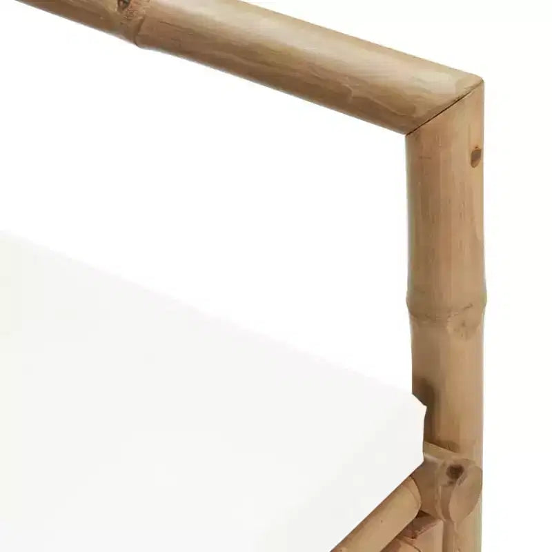vidaXL Banc de jardin Gris foncé, Bambou naturel