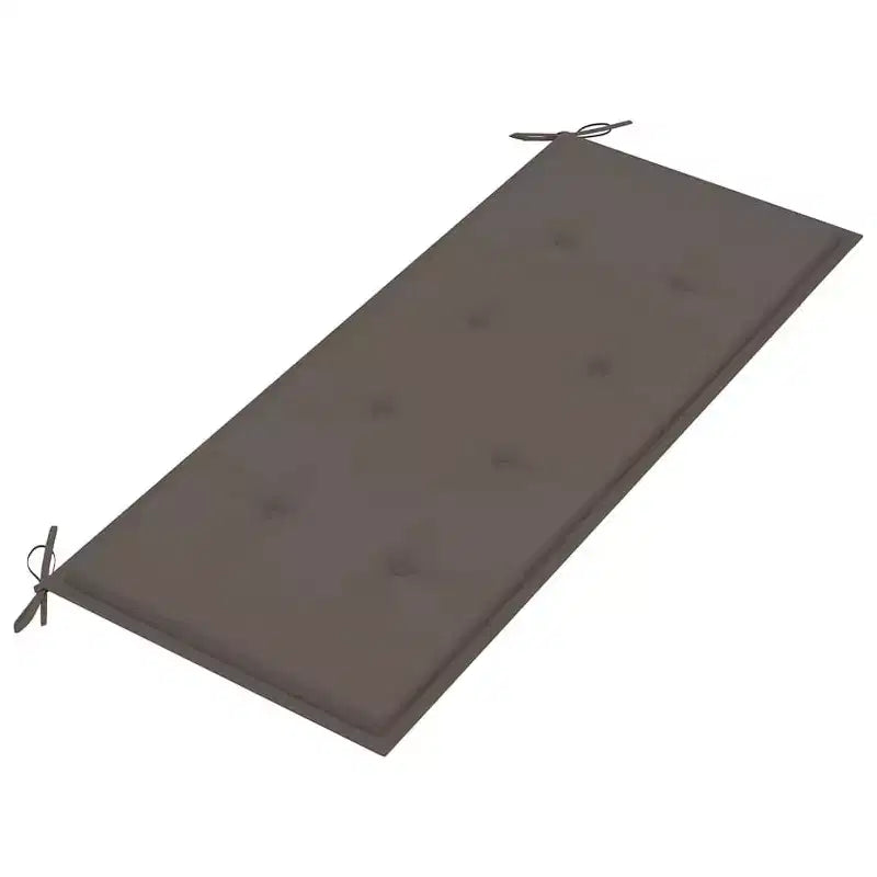 vidaXL Banc de jardin gris en bois d'eucalyptus massif 2 places ergonomique