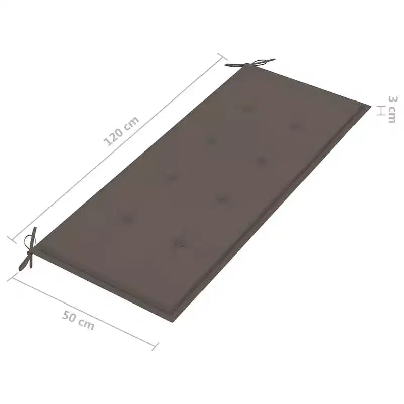 vidaXL Banc de jardin gris en bois d'eucalyptus massif 2 places ergonomique