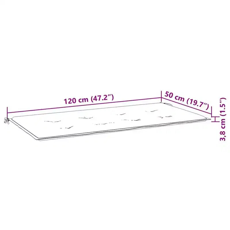 vidaXL Banc de jardin Bambou marron Bambou, polyester Moyen Pliable