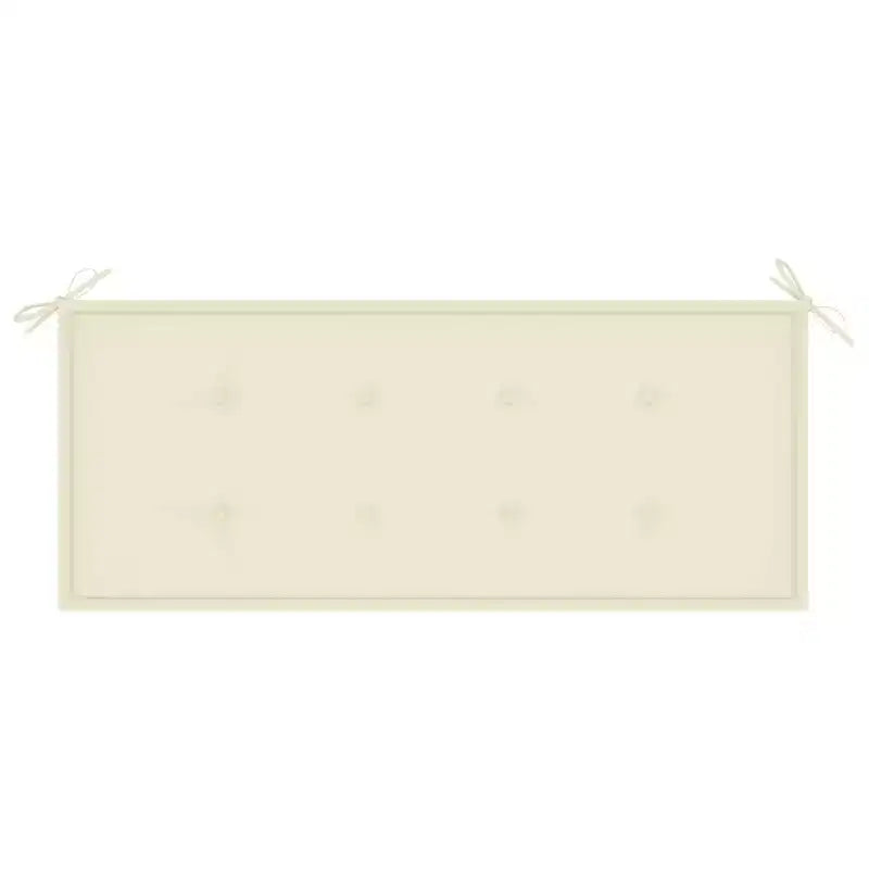 vidaXL Banc de jardin Bambou naturel Bambou et polyester Taille moyenne Pliable