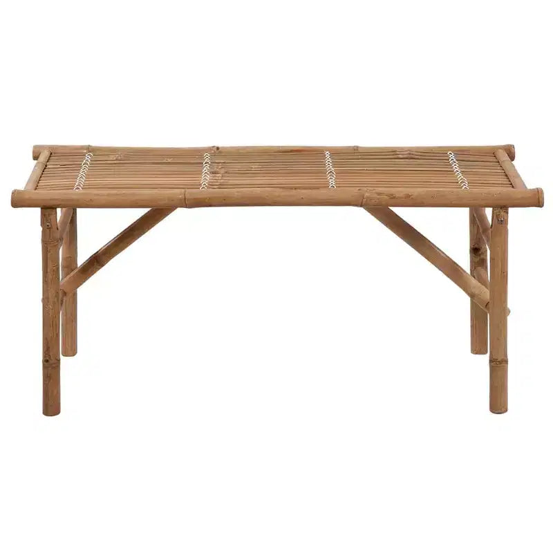 vidaXL Banc de jardin Vert vif, Bambou naturel Bambou, 100 % polyester