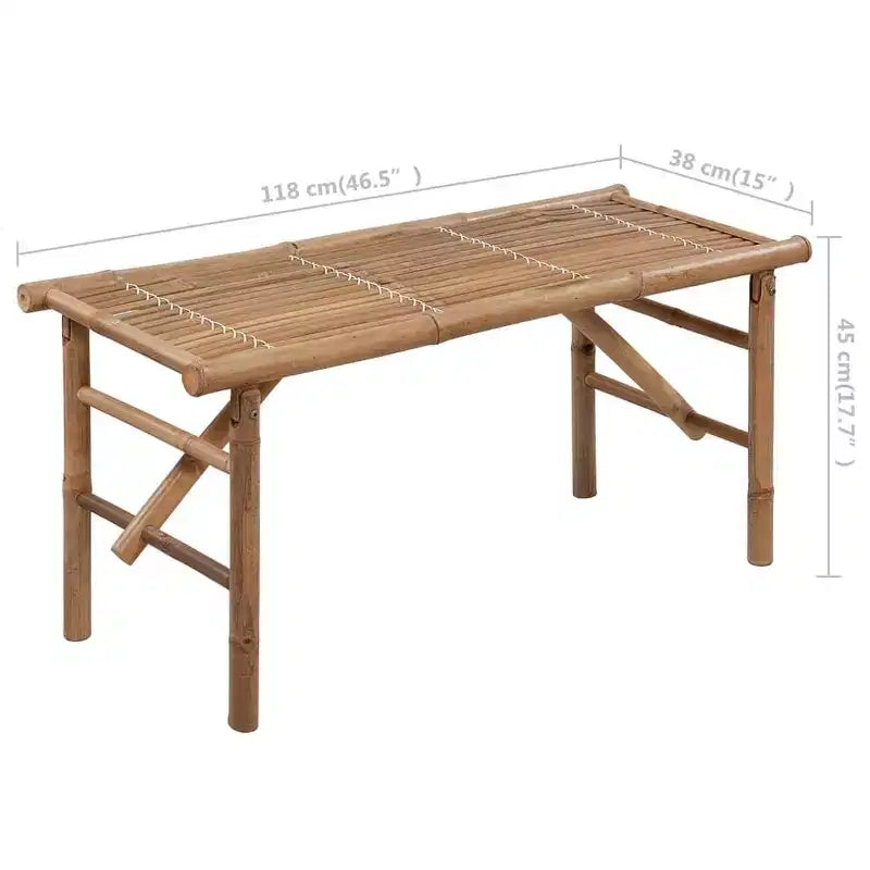 vidaXL Banc de jardin Vert vif, Bambou naturel Bambou, 100 % polyester