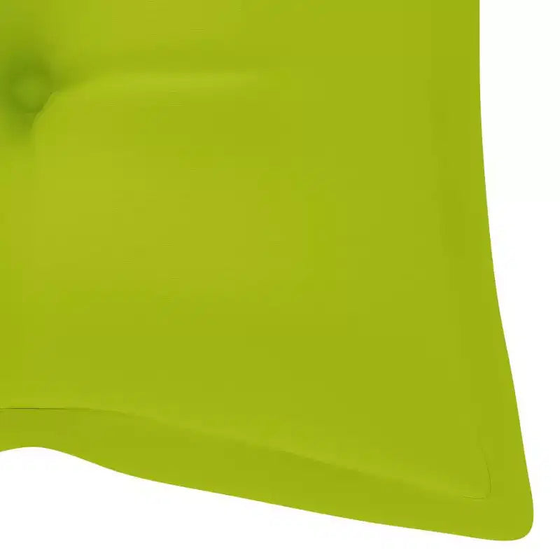 vidaXL Banc de jardin Vert vif, Bambou naturel Bambou, 100 % polyester
