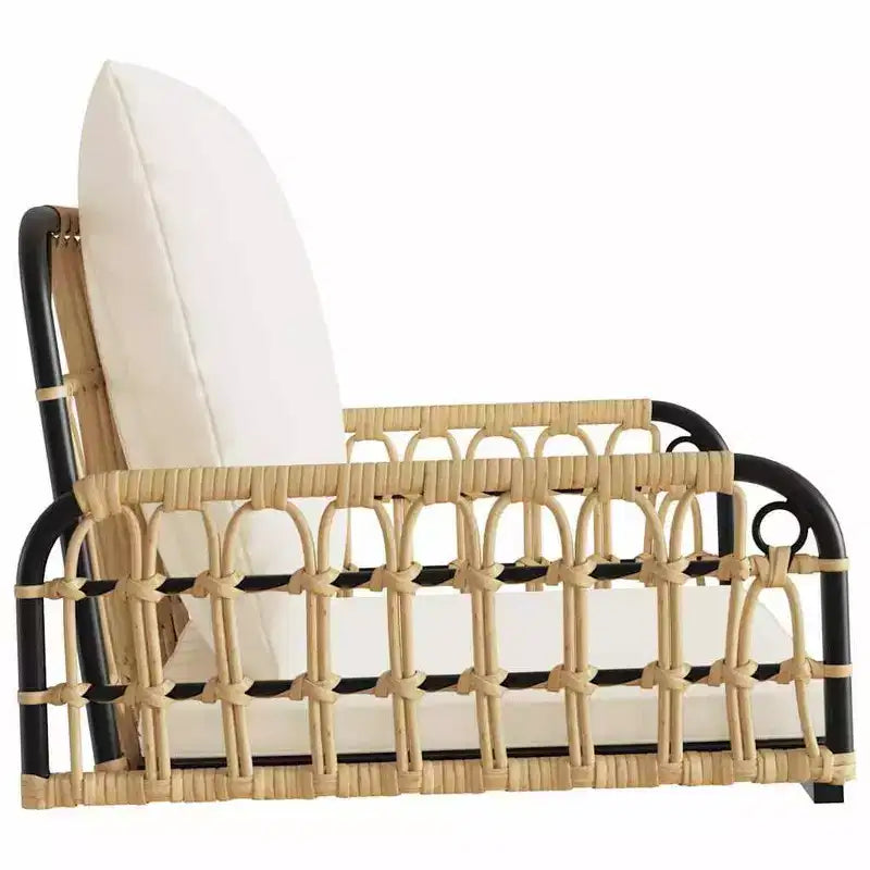 vidaXL Balancelle Marron et noir Rotin PE Standard Durable