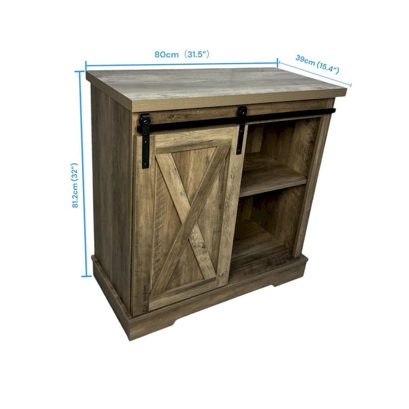 Meuble de rangement buffet de style campagnard pour salon, bar à café, cuisine, facile à assembler et à nettoyer