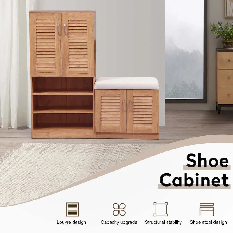 Meuble à chaussures multifonctionnel