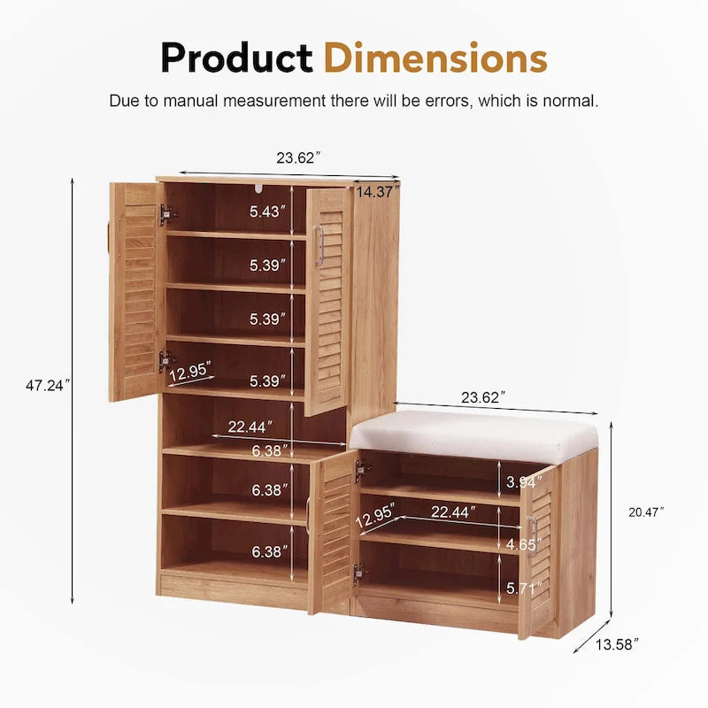 Meuble à chaussures multifonctionnel