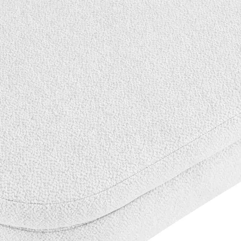GDFStudio - Banc Ottoman de Rangement Emma en Lin Plissé avec Pieds en Bois d'Hévéa Durables