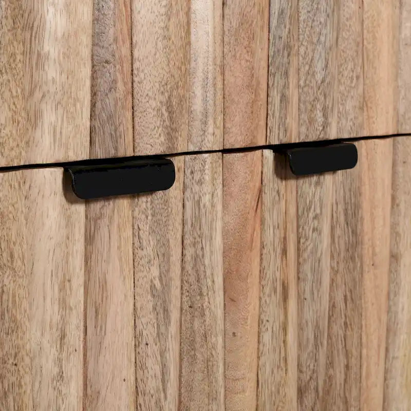 Meuble à 2 tiroirs et 2 portes Latimer Mid-Century Modern en manguier artisanal par Christopher Knight Home