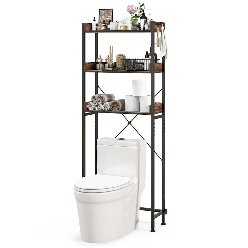 Costway Étagère de Salle de Bain 3 Niveaux Gain de Place pour WC – Voir Détails