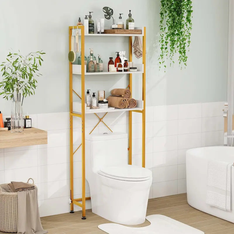 Costway Étagère de Salle de Bain 3 Niveaux Gain de Place pour WC – Voir Détails