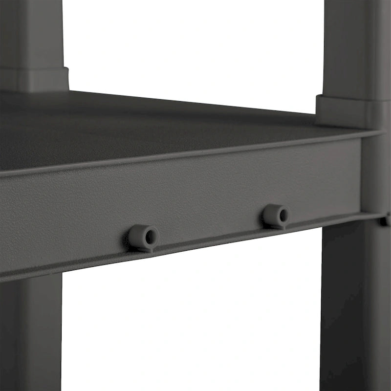 Unité de rangement en plastique Sterilite à 4 tablettes, grise, paquet de 3 - 3 paquets