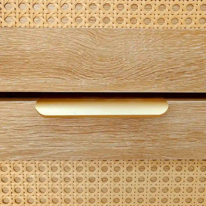 Meuble à chaussures en rotin de 120 cm avec 2 tiroirs basculants, meuble à chaussures étroit avec 1 tiroir de rangement et banc pour l'entrée