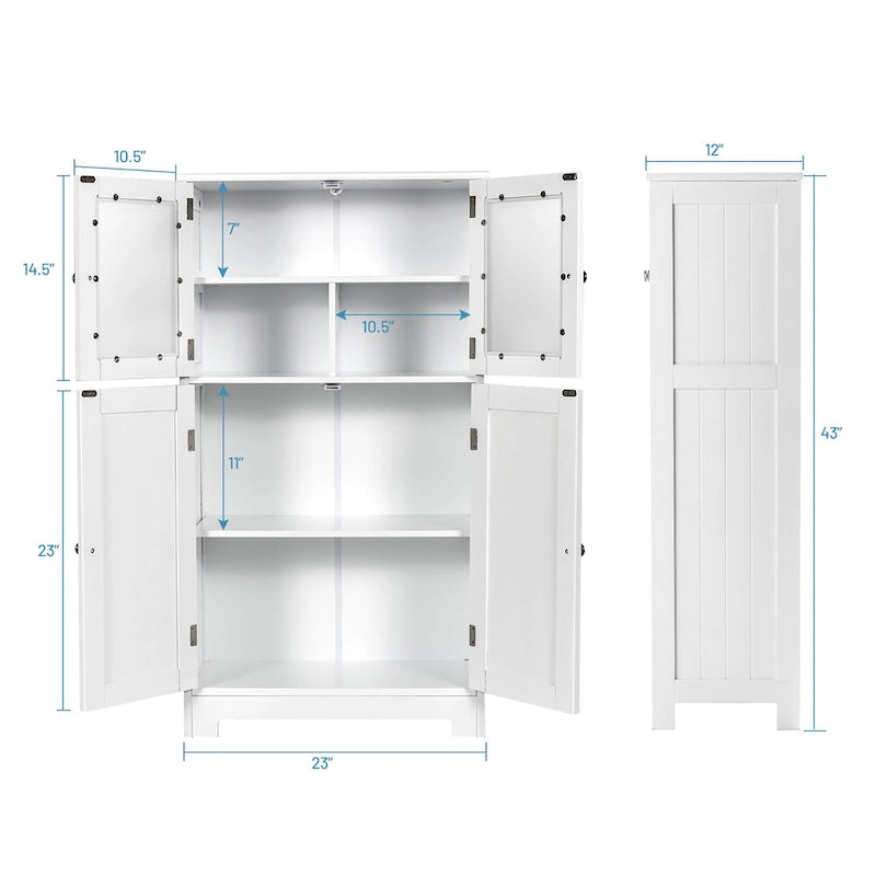 Meuble de rangement au sol Costway pour salle de bain, placard de cuisine – Voir détails