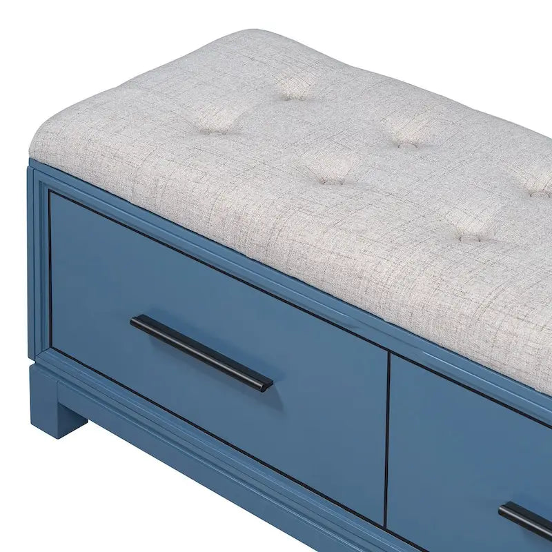Banc à chaussures avec coussin amovible, banc d'entrée avec rangement dissimulé