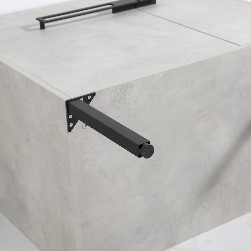 Meuble-lavabo de salle de bain 24 pouces/30 pouces/36 pouces avec évier autoportant/mural, ensemble d'évier en céramique avec étagère réglable