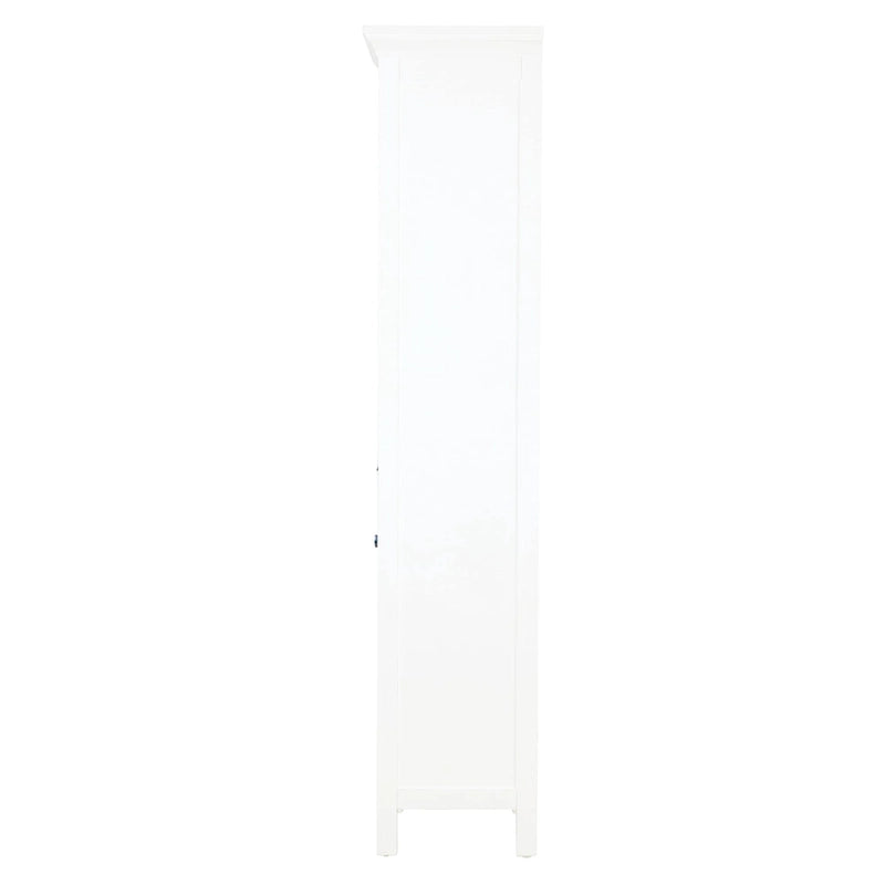 Miseno Tatianna 19 x 70 Armoire à linge de salle de bain autoportante en bois de peuplier