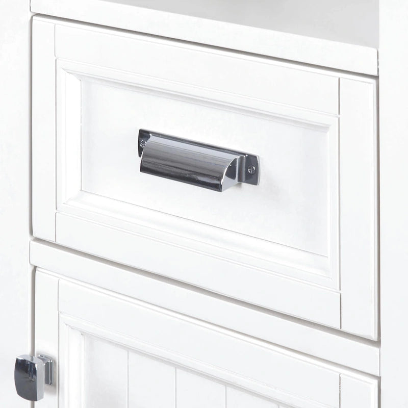 Miseno Tatianna 19 x 70 Armoire à linge de salle de bain autoportante en bois de peuplier