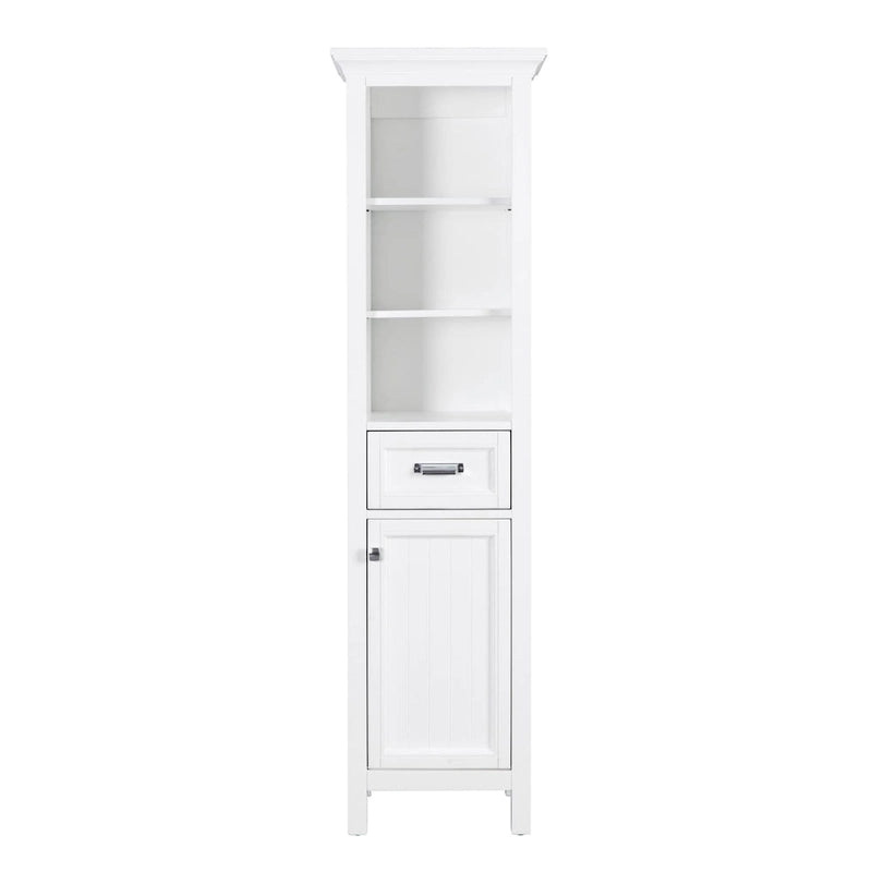 Miseno Tatianna 19 x 70 Armoire à linge de salle de bain autoportante en bois de peuplier