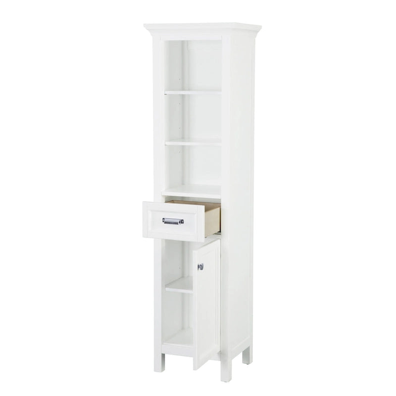 Miseno Tatianna 19 x 70 Armoire à linge de salle de bain autoportante en bois de peuplier