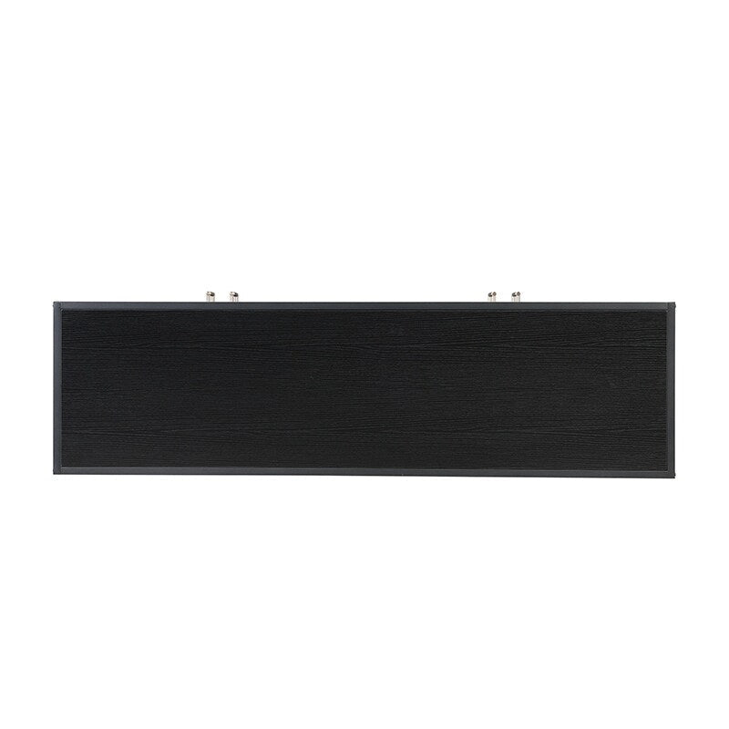 Meuble de Rangement avec Poignées en Métal, Meuble de Rangement d'Entrée avec Étagères, Buffet avec Pieds Croisés en Métal