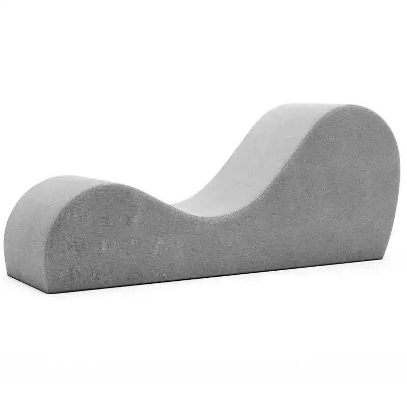 Avana Sleek Chaise Longue pour le yoga – Fabriquée aux États-Unis – Idéale pour les étirements, la relaxation, l'exercice et plus encore, 60D x 18W x 26H pouces, Gris clair