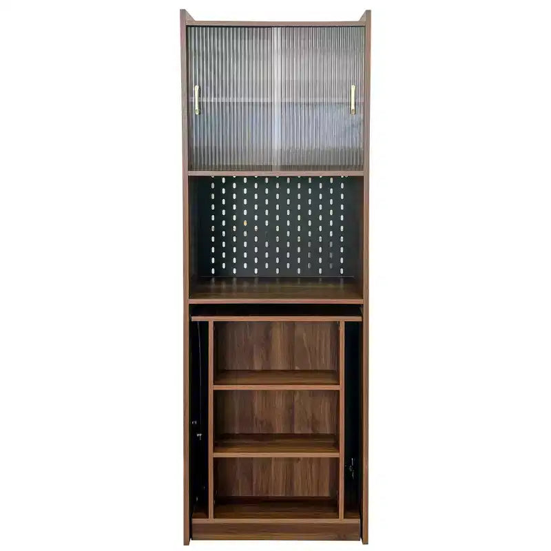 Table d'étude pliante moderne en bois GDFStudio Sinclair 36 avec rangement