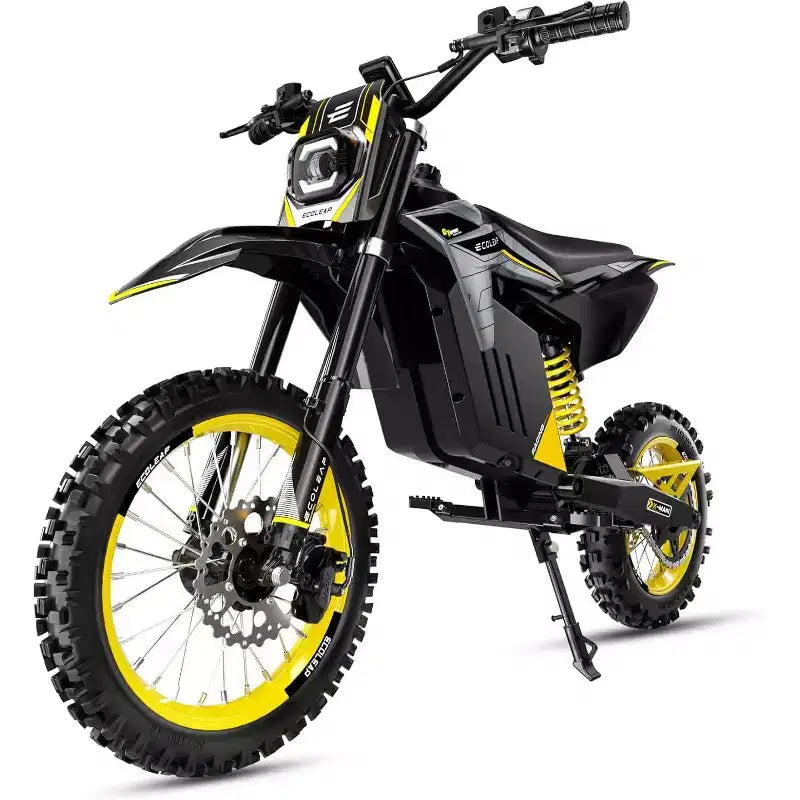 ECOLEAP Moto électrique tout-terrain 3500 W pour adolescents et adultes, 60 km/h, batterie 48 V 21 Ah, autonomie jusqu'à 88 km, 180 kg, 13 ans et plus