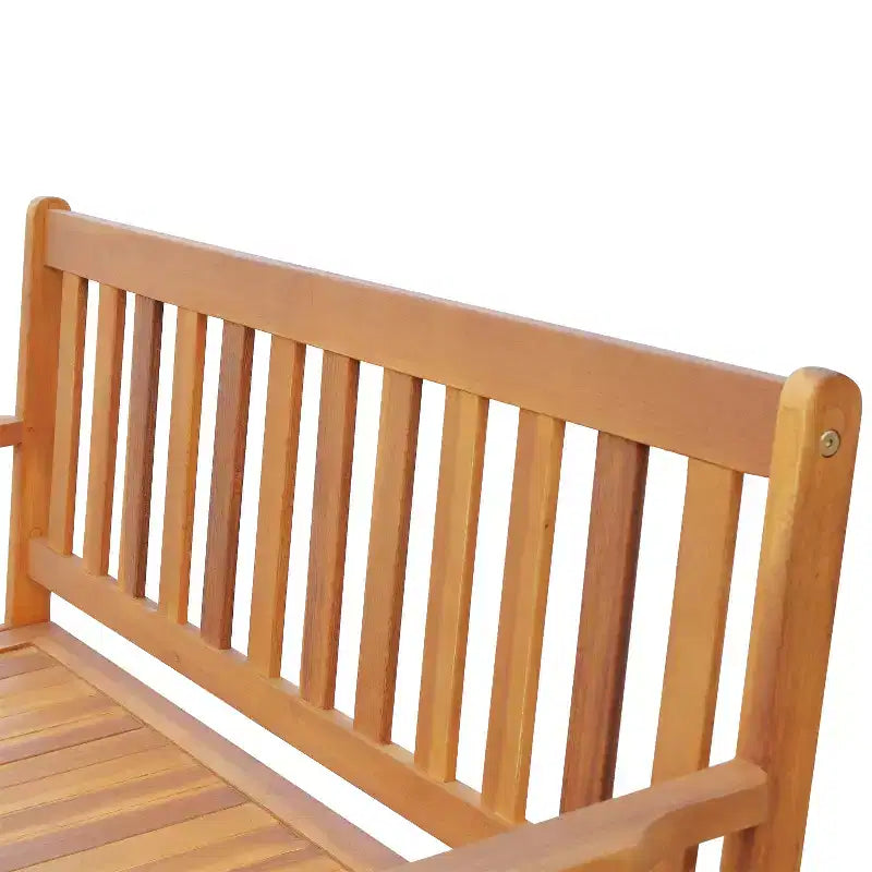 Outsunny Banc de rangement extérieur 155 L, coffre de pont en bois avec revêtement intérieur en PE imperméable, conteneur 2 places pour patio, jardin, balcon, cour
