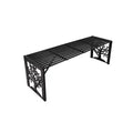 Evergreen Straight Metal Bench Tree of Life