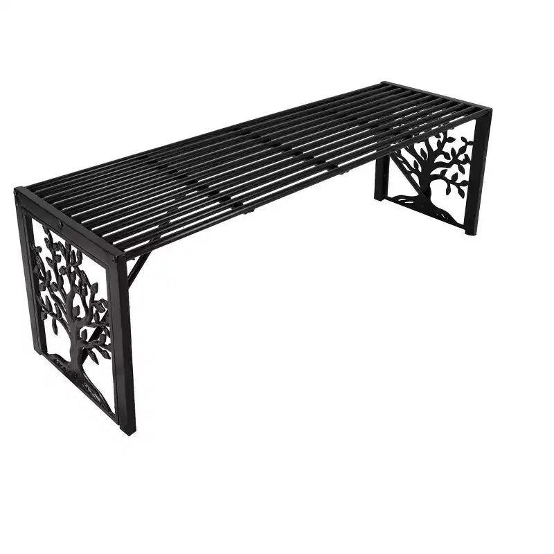 Banc droit en métal Evergreen Arbre de Vie