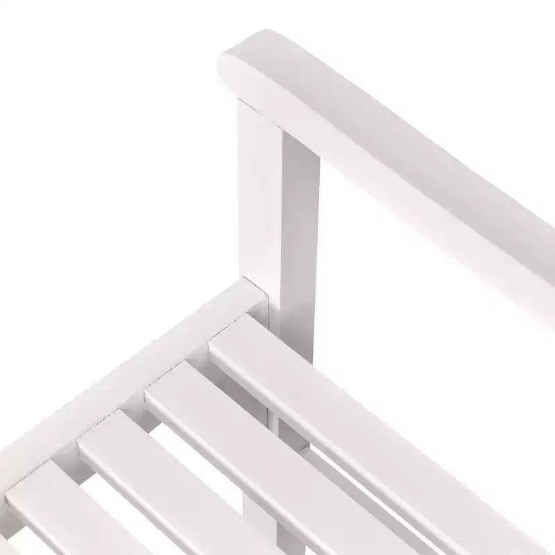 Banc de jardin pliable Outsunny, banc de patio en bois 2 places, causeuse avec dossier et accoudoirs pour patio, véranda ou balcon