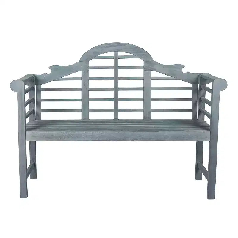 JONATHAN Y Lutyens 51.2 Banc d'extérieur 2 places en bois d'acacia arqué pour jardin et terrasse, supportant 272 kg