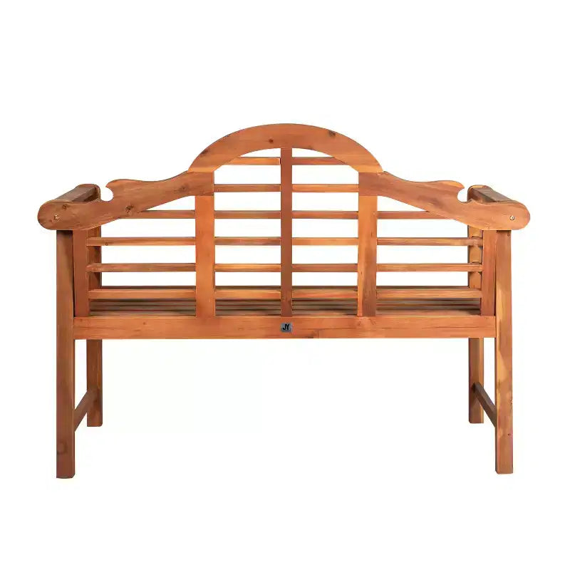 JONATHAN Y Lutyens 51.2 Banc d'extérieur 2 places en bois d'acacia arqué pour jardin et terrasse, supportant 272 kg