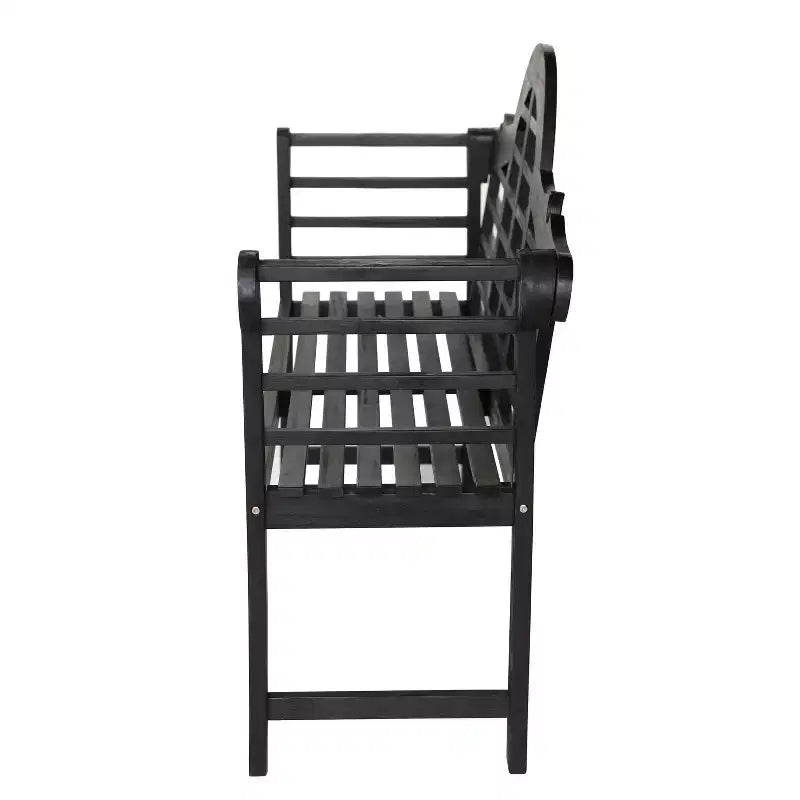 JONATHAN Y Lutyens 51.2 Banc d'extérieur 2 places en bois d'acacia arqué pour jardin et terrasse, supportant 272 kg